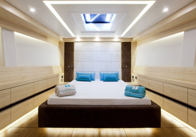 WallyCento yacht Hamilton - Master Cabin