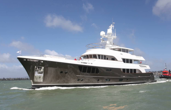 Rene van der Velden designed 39m Alloy superyacht CaryAli