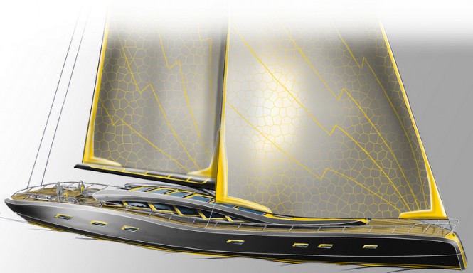 Magnificent 40m Moore Yacht Design Sailing Yacht Concept Inspired by Nature