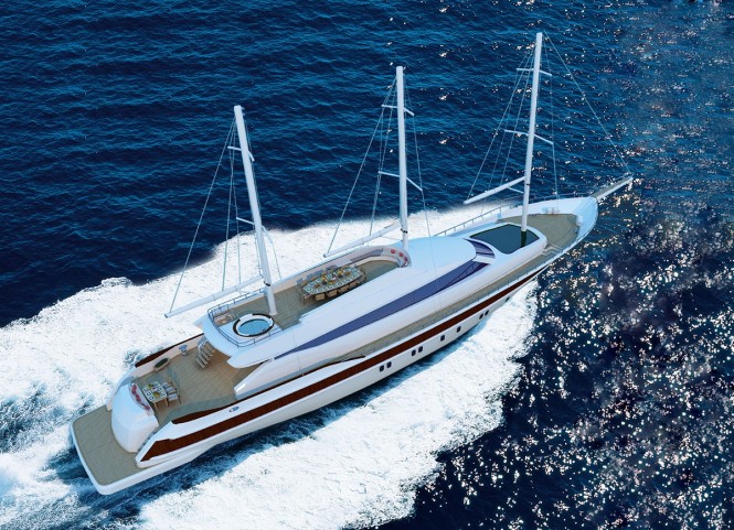 Superyacht Miss Tor Schooner 130 to be delivered by Orucoglu Shipyard in June 2013