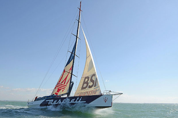 Italian sailing legend Giovanni Soldini at Dennis Conner’s North Cove