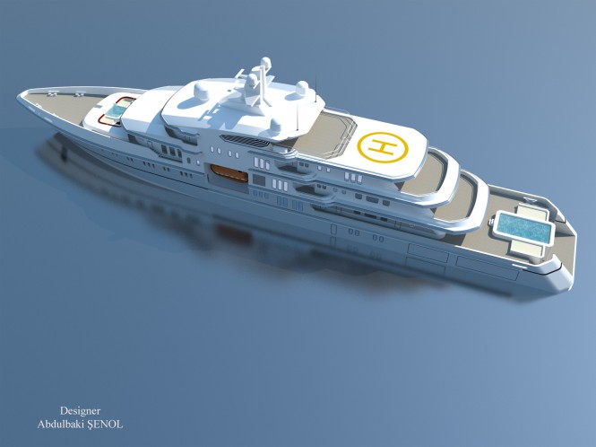 New images of the 90m Abdulbaki Senol Megayacht Concept