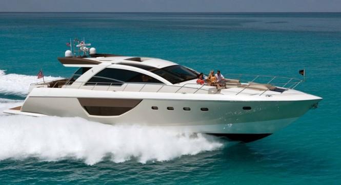 Alpha 76' Express yacht running Alpha 76' Express yacht running