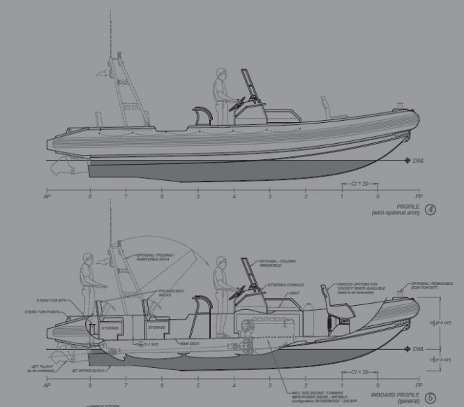 ER25 yacht tender - Profile ER25 yacht tender - Profile