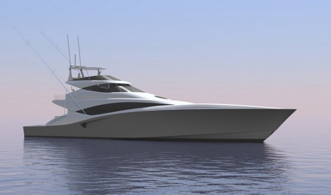 New motor yacht 335 Sportfish concept by Bakewell-White Yacht Design Ltd.