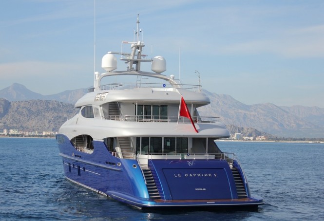Le Caprice V superyacht - aft view Le Caprice V superyacht - aft view