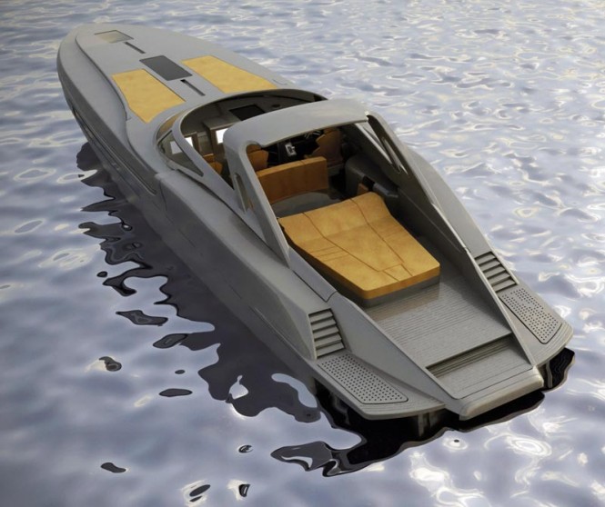 Metamarine's new TNT 51 Magnum yacht tender - rear view Metamarine's new TNT 51 Magnum yacht tender - rear view