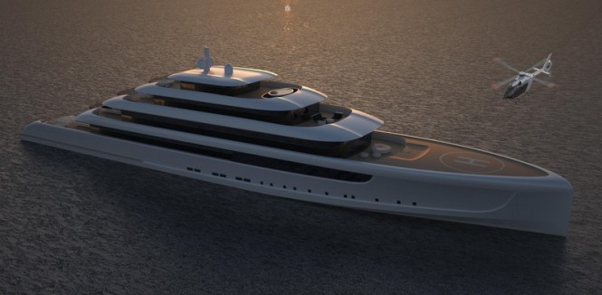 Latest 92m motor yacht SPIRIT concept designed by Van Geest