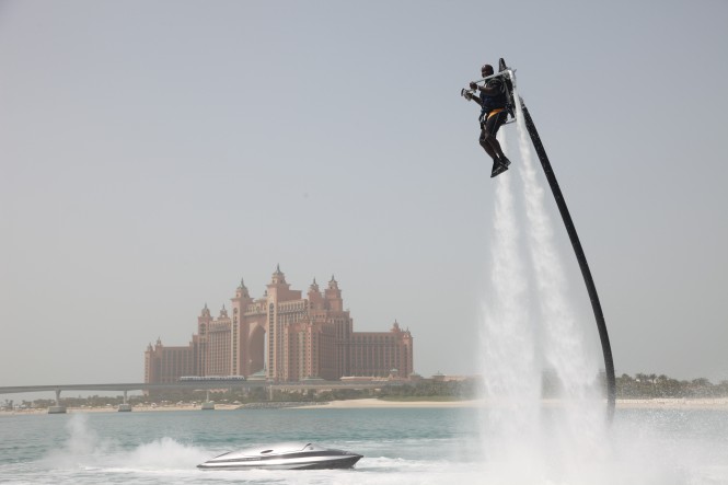 Superyacht Tenders and Toys offering trial flights of the Jetlev-Flyer