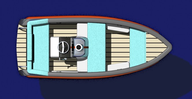 11 XP yacht tender - view from above 11 XP yacht tender - view from above