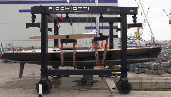 31 m sailing yacht Xnoi by Perini Navi at launch 31 m sailing yacht Xnoi by Perini Navi at launch