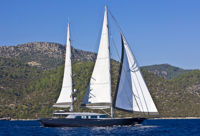 Images and video of the 46 m Royal Craft Yachting motorsailer yacht 60 YEARS