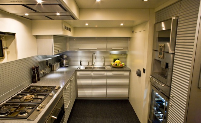 46 m superyacht 60 Years - Galley 46 m superyacht 60 Years - Galley