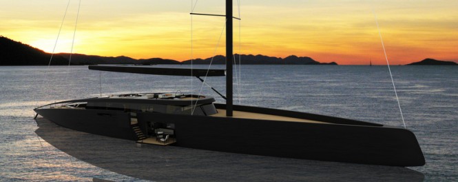 Breathtaking 53m sailing yacht GOTHA concept by Paolo Giordano and Stefania Vecchi