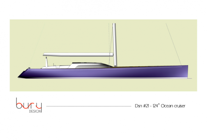 Bury Design presents the 124′ Ocean Cruiser Yacht Concept