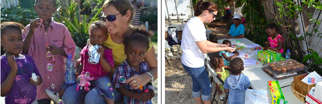 Crew of charter yacht AT LAST visits orphanage in Nassau