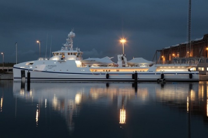 Garcon by Damen Shipyards - a 67m fast yacht support vessel to the luxury superyacht ACE Garcon by Damen Shipyards - a 67m fast yacht support vessel to the luxury superyacht ACE