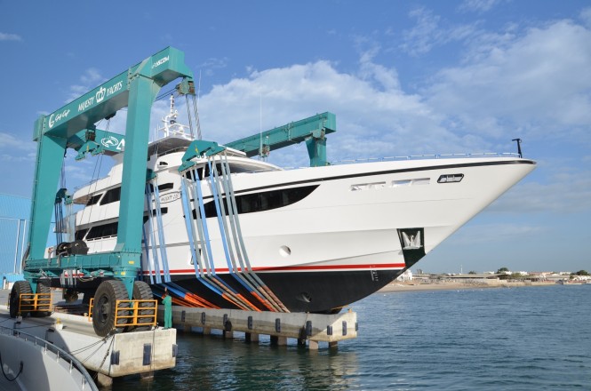 Launch of Majesty 135 superyacht Launch of Majesty 135 superyacht