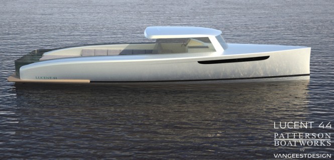New Patterson Boatworks Lucent 44 superyacht tender concept designed by Van Geest