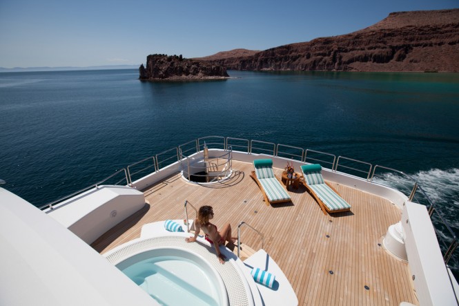 Home away from home aboard the breath-taking charter yacht ARIANNA available for charter in the Mediterranean this summer
