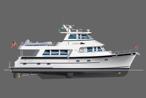 Newly launched motor yacht 720 DeluxBridge by Outer Reef Yachts