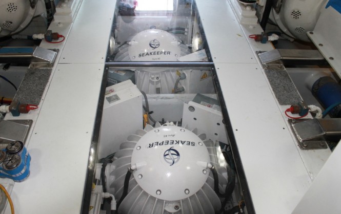Newly refitted Jaruco yacht fitted with three new Seakeeper gyro stabilizers Newly refitted Jaruco yacht fitted with three new Seakeeper gyro stabilizers