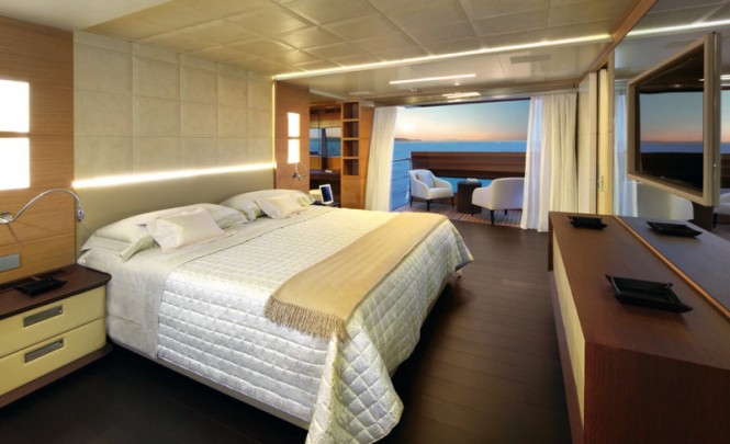 Petrus II superyacht - Stateroom Photo credit: Thierry Ameller Petrus II superyacht - Stateroom Photo credit: Thierry Ameller
