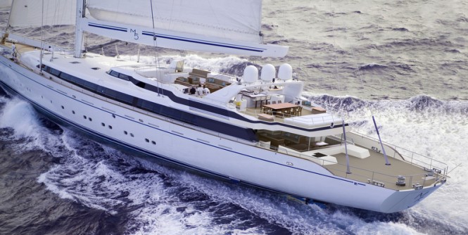 New 3m stern extension for superyacht M5 under refit at Pendennis