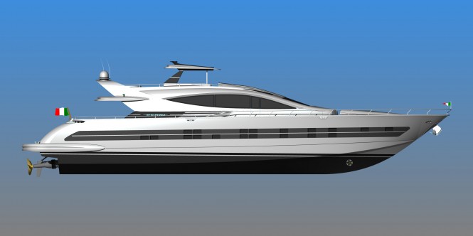 Rodriguez Group sell motor yacht Cerri 102′ FlyingSport Hull N°3