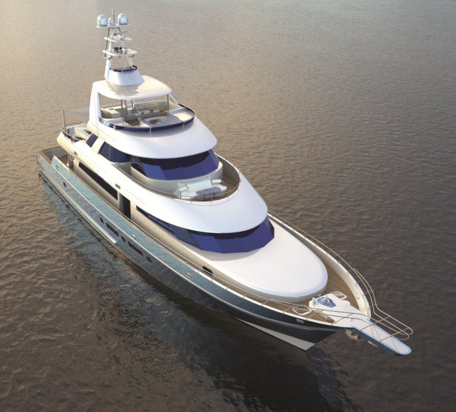 115' Nordlund Superyacht - view from above 115' Nordlund Superyacht - view from above