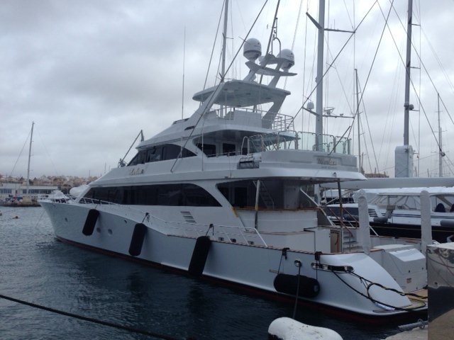 Seakeeper’s M21000 gyros for the 43 m Trinity Sportfish motor yacht MARLENA