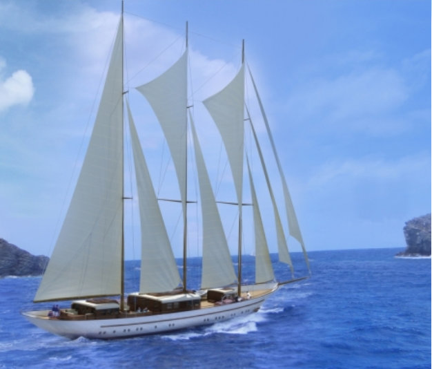 Balk Shipyard and Dream Ship Victory launch 65m sailing yacht MIKHAIL S. VORONTSOV