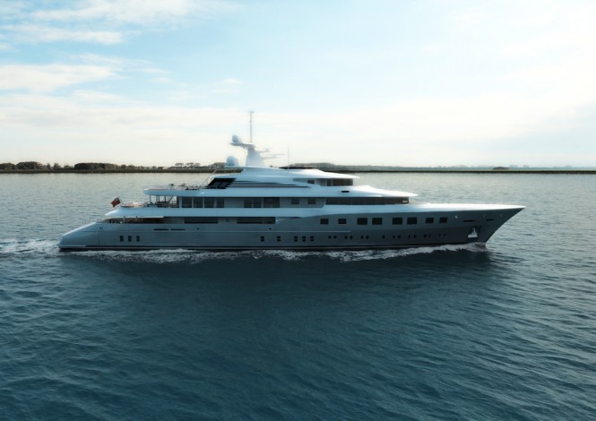 Breathtaking 72 m motor yacht RED SQUARE launched by Dunya Yachts