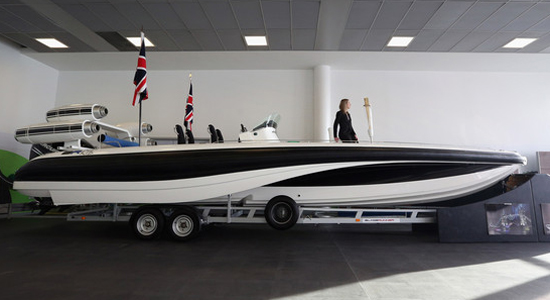 Bladerunner Rib 35 superyacht tender - side view Bladerunner Rib 35 superyacht tender - side view
