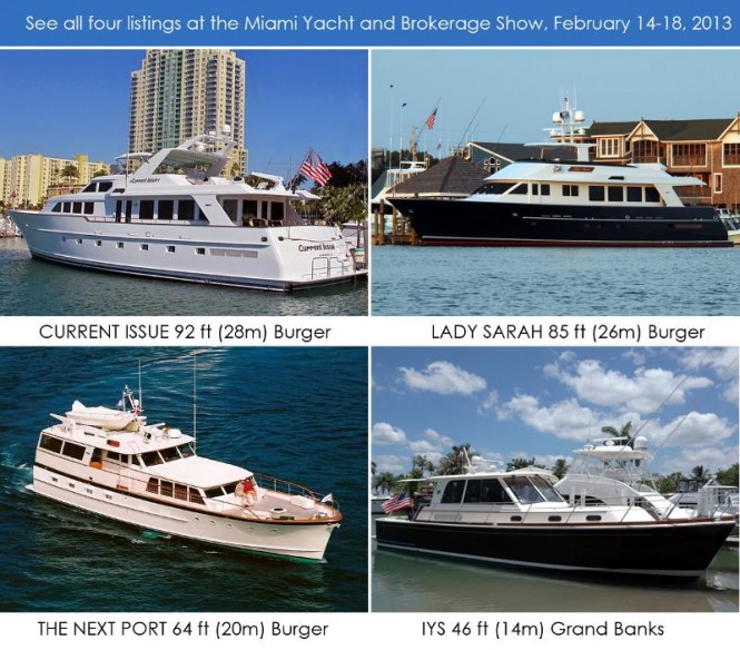 Burger Boat Company to participate in Miami Yacht & Brokerage Show 2013