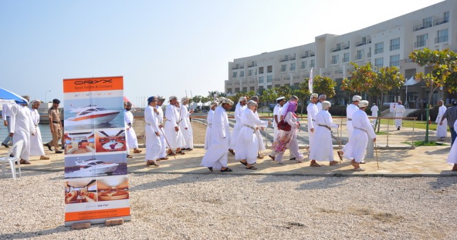 Gulf Craft participants during the visit of Oman Minister of Sports Gulf Craft participants during the visit of Oman Minister of Sports
