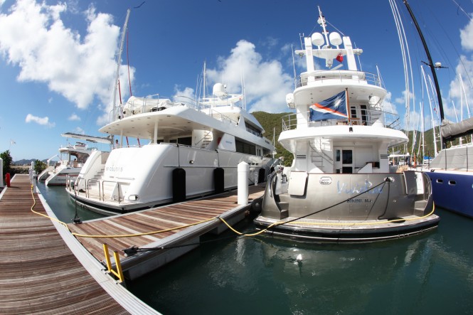 Walcon Marine installs five superyacht berths at Nanny Cay in BVI