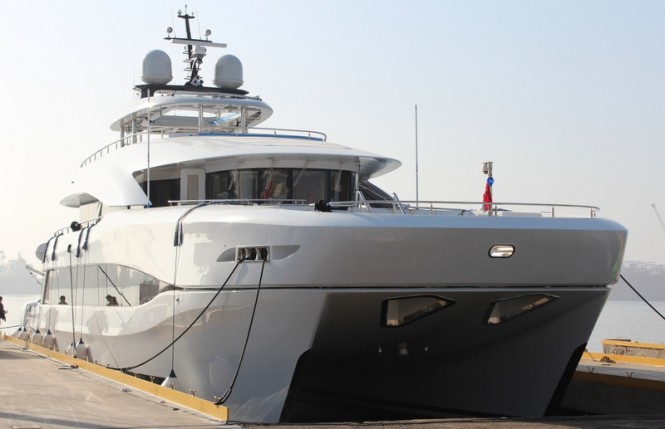Luxury yacht Quaranta on the water Luxury yacht Quaranta on the water