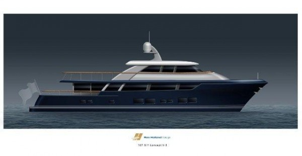 New 35m motor yacht by Rayburn Yachts and Ron Holland