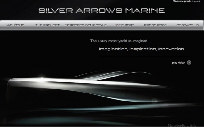 Online “home port” for Mercedes Benz-styled and Silver Arrows Granturismo yacht goes live