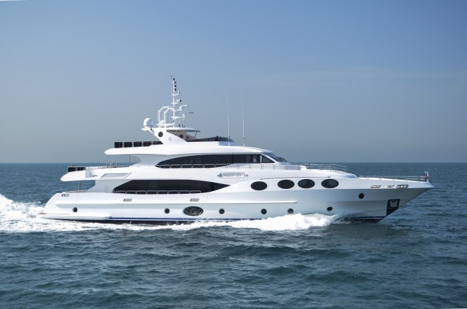 New Gulf Craft Majesty 125 Yacht launched ahead of her Middle Eastern Debut at Dubai Boat Show