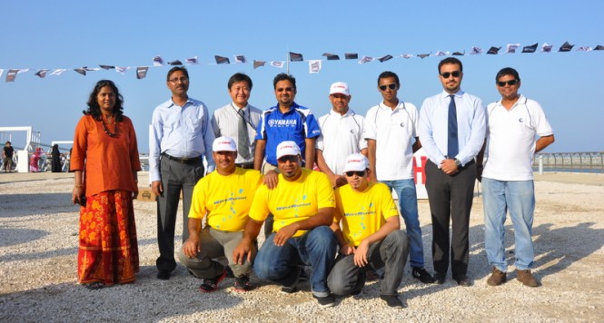 OHI Marine Staff along with Gulf Craft during the opening of the Marina OHI Marine Staff along with Gulf Craft during the opening of the Marina