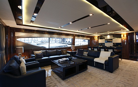 Princess 98 Superyacht - Saloon Princess 98 Superyacht - Saloon