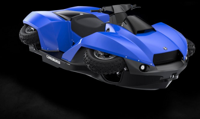 Quadski can achieve speeds of 45mph on both land and water