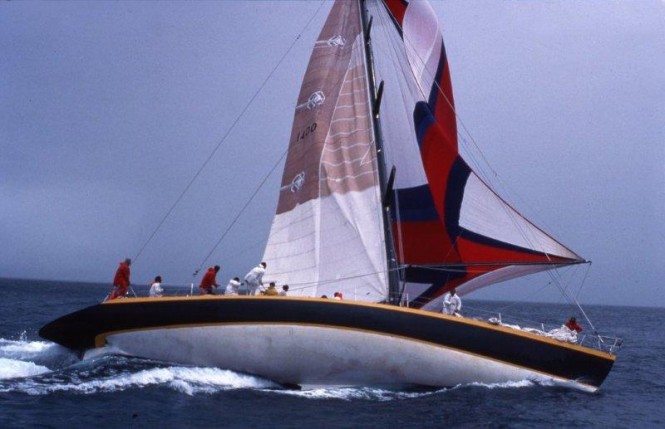 Heading for a knockdown: Jack Rooklyn’s maxi Apollo struggles in a strong breeze during the inaugural Hamilton Island Race Week. (Image: Sandy Peacock) Heading for a knockdown: Jack Rooklyn’s maxi Apollo struggles in a strong breeze during the inaugural Hamilton Island Race Week. (Image: Sandy Peacock)