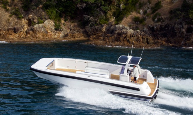 TT Garcon superyacht tender - view from above TT Garcon superyacht tender - view from above