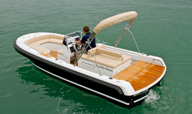 TT Loretta Anne superyacht tender - view from above TT Loretta Anne superyacht tender - view from above