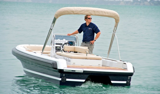 TT Loretta Anne yacht tender - aft view TT Loretta Anne yacht tender - aft view