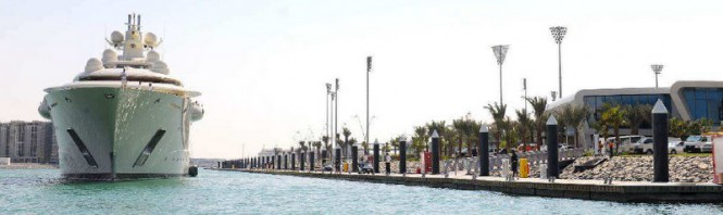 Five of the world’s largest superyacht electricity supply pedestals for Yas Marina