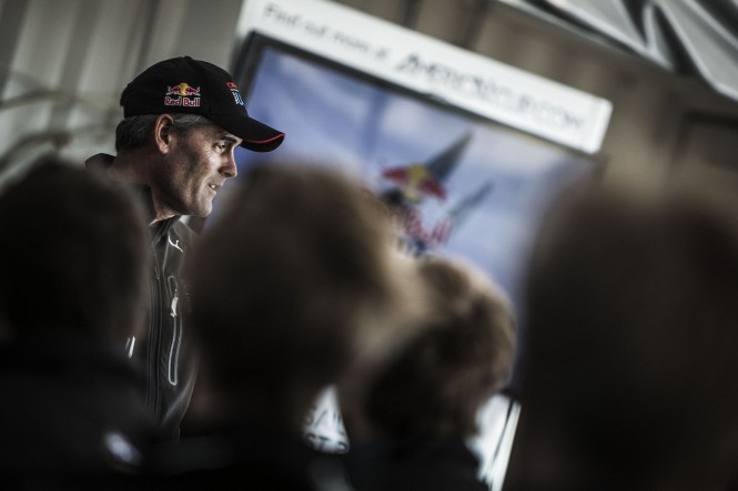 Team Oracle CEO Russel Coutts greets the sailors on the opening day of the Red Bull Youth America´s Cup Selection Series Team Oracle CEO Russel Coutts greets the sailors on the opening day of the Red Bull Youth America´s Cup Selection Series
